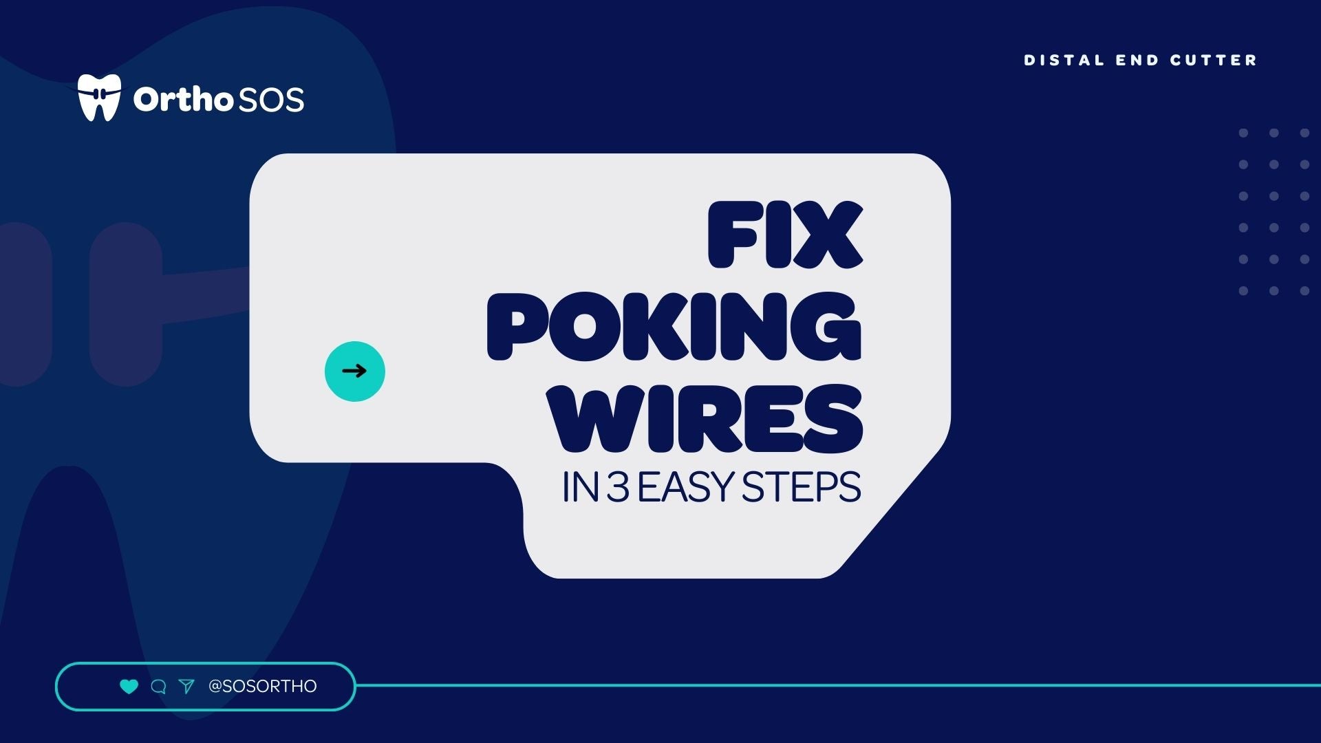 Load video: How to safely use the Ortho SOS braces wire cutter to trim poking orthodontic wire at home